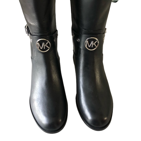 MICHAEL Michael Kors Heather Boot Wide Calf Black Boots - Size 8 - Picture 6 of 14